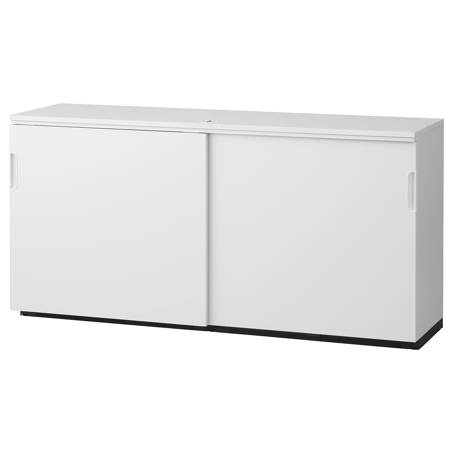 Armario con puertas correderas, blanco, 160x80 cm