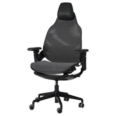 Silla gaming, negro/Mjuk negro