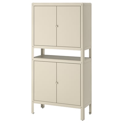 Armario para interior o exterior, beige, 80x161 cm