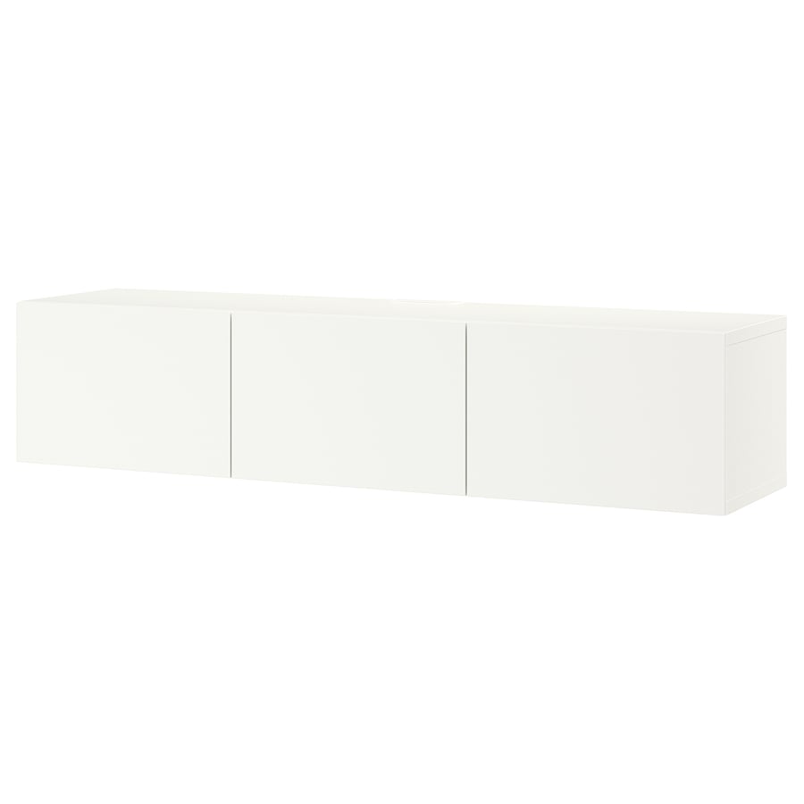 Mueble TV, blanco/Lappviken blanco, 180x42x38 cm