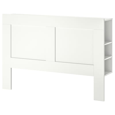Cabecero con compartimento, blanco, 160 cm