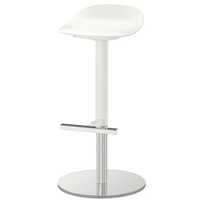 Taburete alto, blanco, 76 cm
