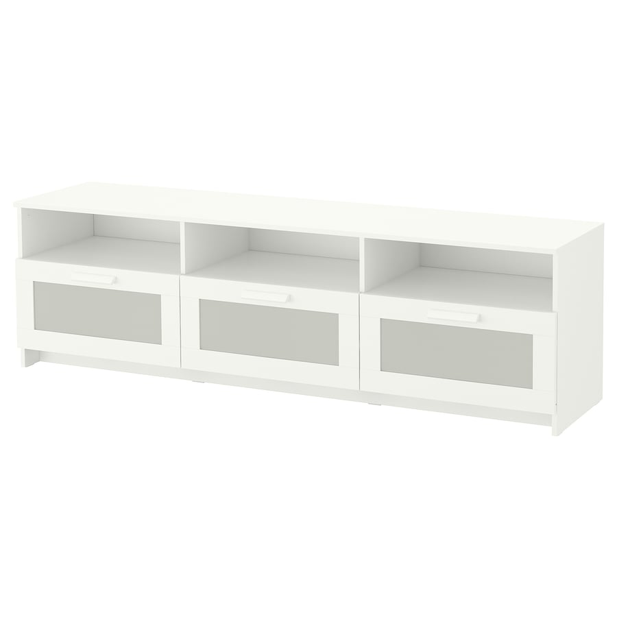 Mueble TV, blanco, 180x41x53 cm