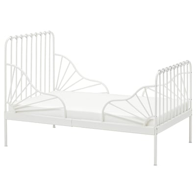 Estructura de cama extensible, blanco, 80x200 cm