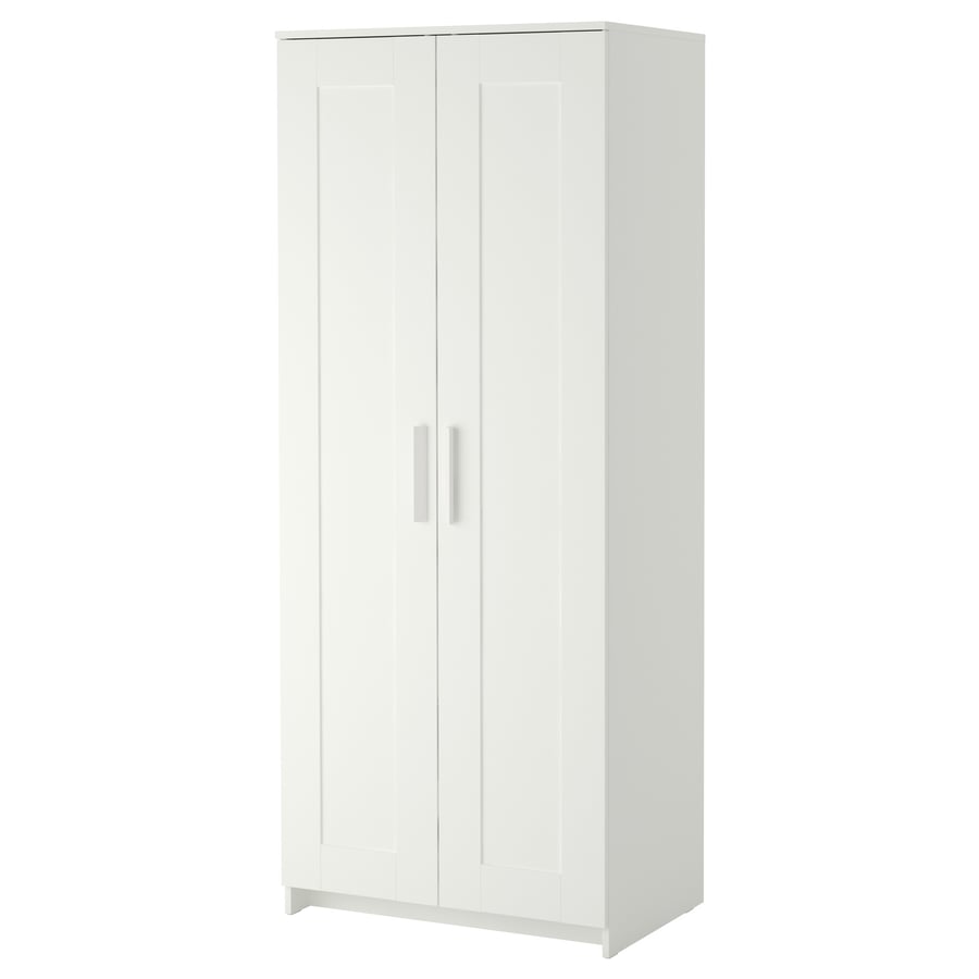 Armario con 2 puertas, blanco, 78x50x190 cm