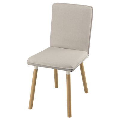 Silla, Fridtuna beige claro/efecto roble
