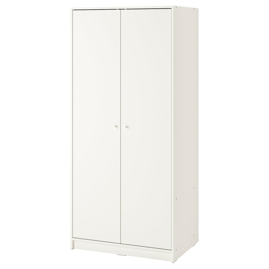 Armario con 3 puertas, blanco, 79x55x176 cm