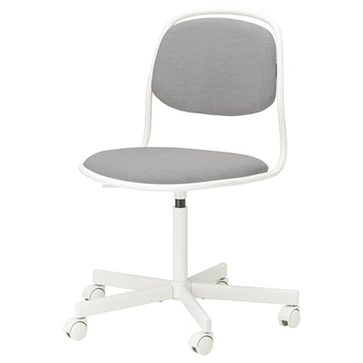 Silla giratoria, blanco/Vissle gris claro