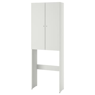Armario para lavadora, blanco, 65x190 cm