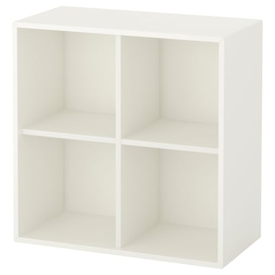 Mueble de almacenaje, blanco, 70x35x70 cm