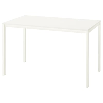 Mesa, blanco/blanco, 125x74 cm