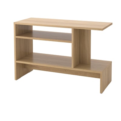 Mesa auxiliar, efecto roble, 80x31 cm