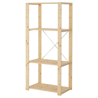 1 sección, madera conífera, 78x50x171 cm