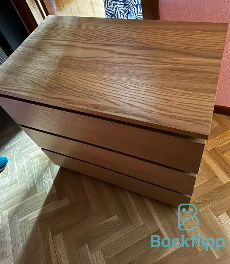 Cómoda 3 cajones madera IKEA — imagen 2