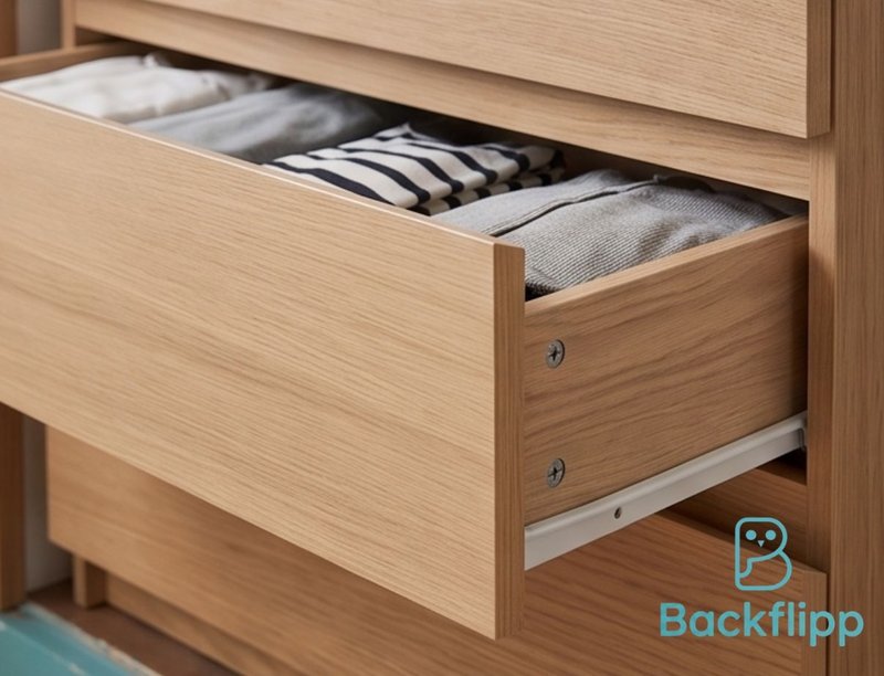 Cómoda 3 cajones madera IKEA — imagen 4