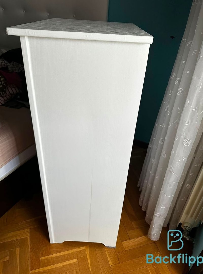 Cómoda blanca 6 cajones madera — imagen 2