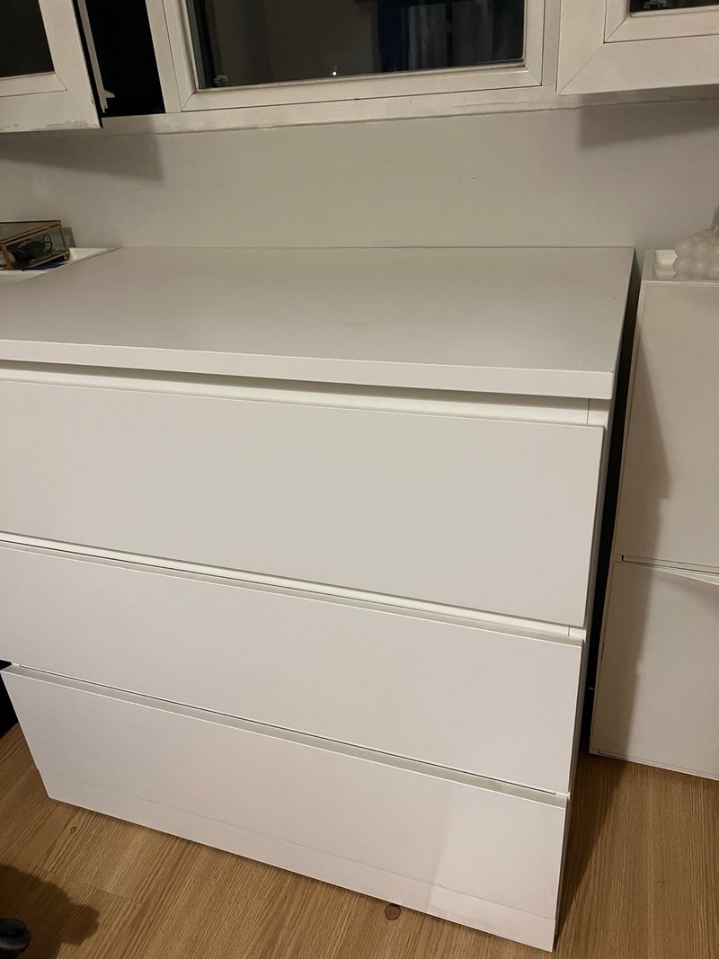 Cómoda MALM 3 cajones blanca — imagen 3
