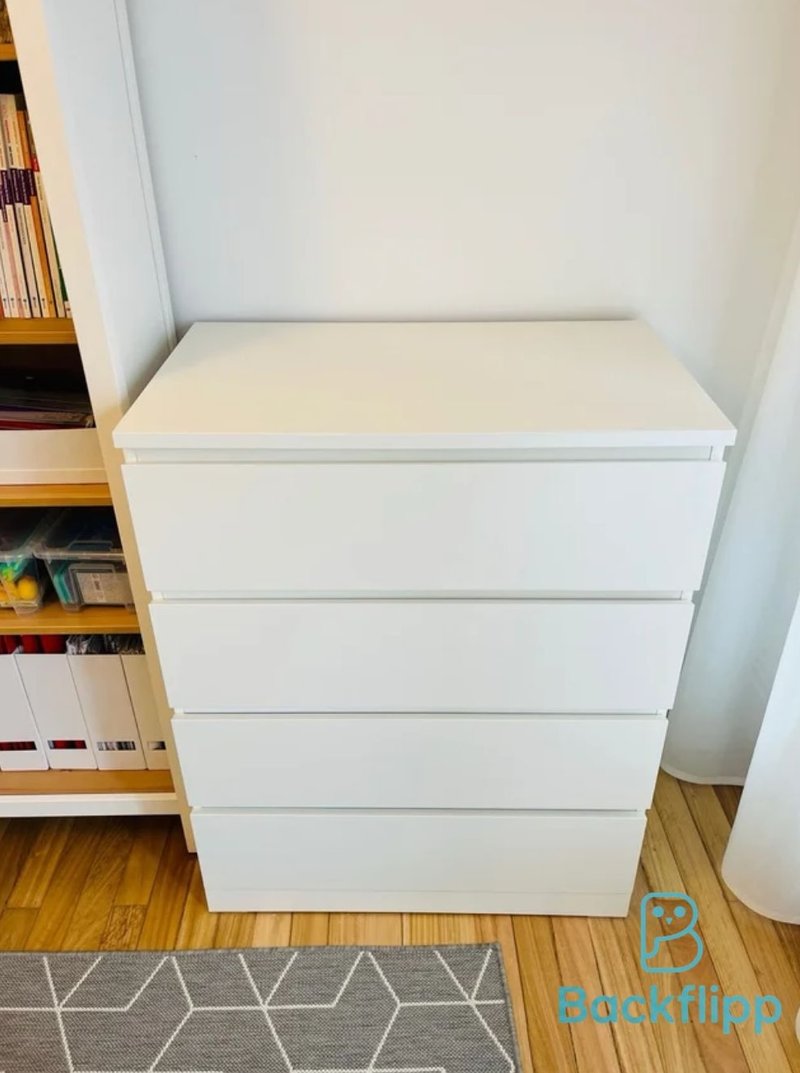 Cómoda Malm 4 cajones Ikea Blanca como nueva