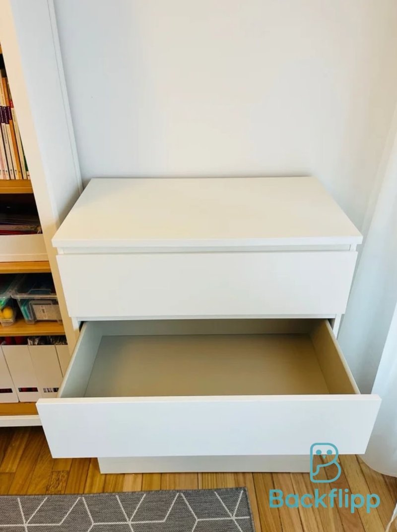 Cómoda Malm 4 cajones Ikea Blanca como nueva — imagen 3