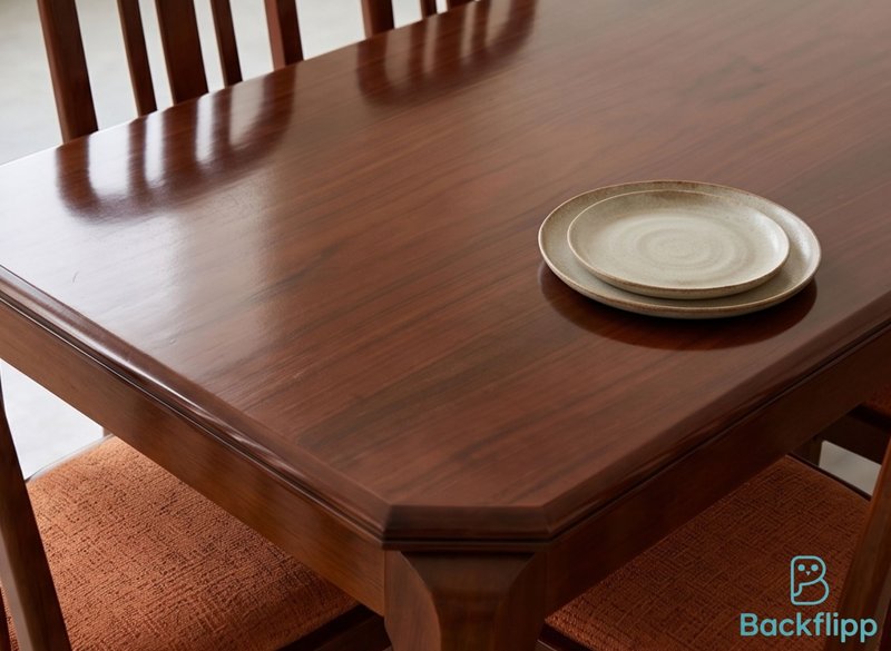Mesa de madera maciza con 6 sillas — imagen 2