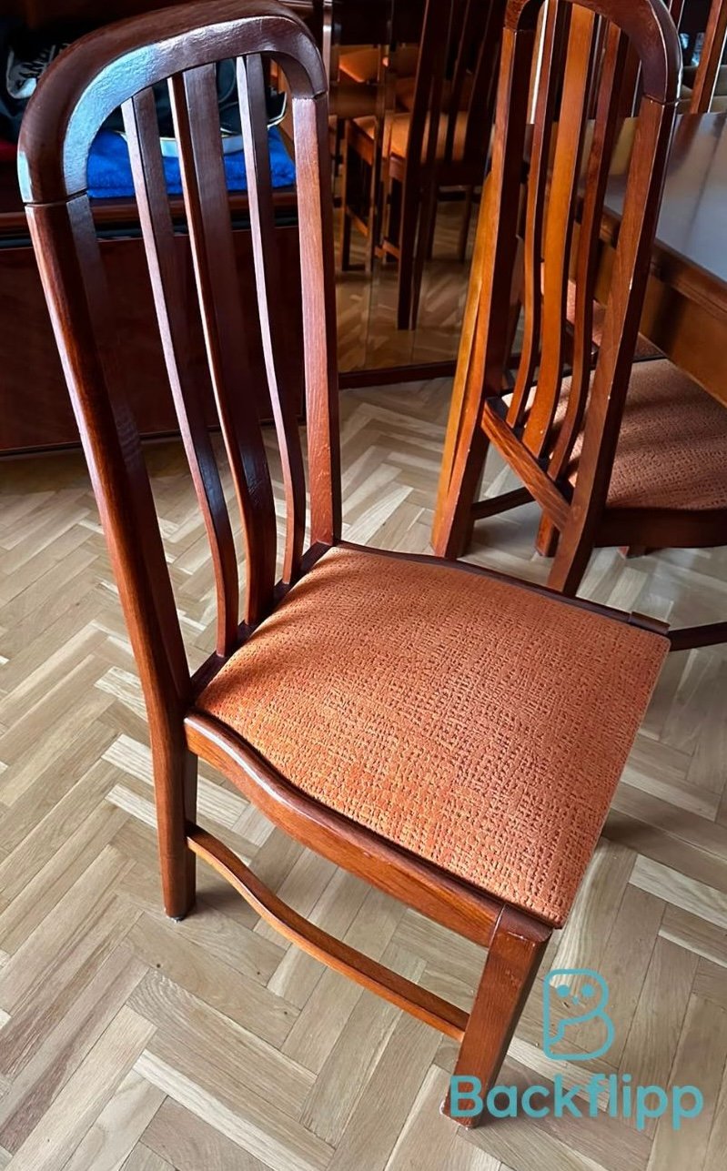 Mesa de madera maciza con 6 sillas — imagen 4