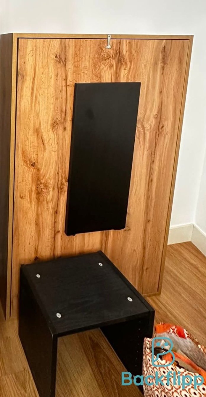 Mesa Plegable Salón Madera y Metal — imagen 2