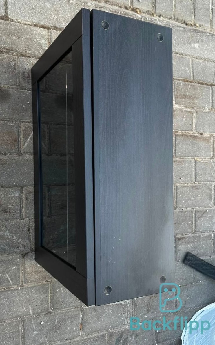 Mueble de salón 2 módulos cristal negro — imagen 2