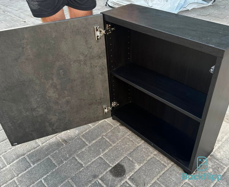 Mueble de salón 2 módulos cristal negro — imagen 3