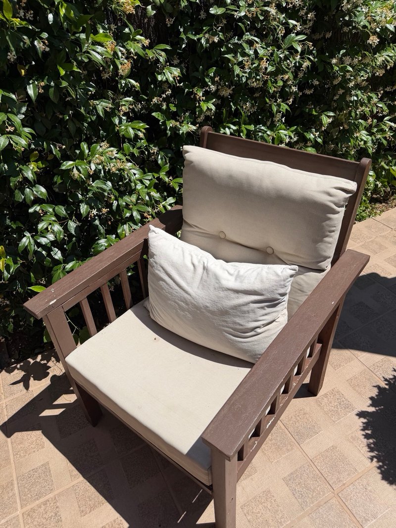 Muebles de jardín madera y tela — imagen 2