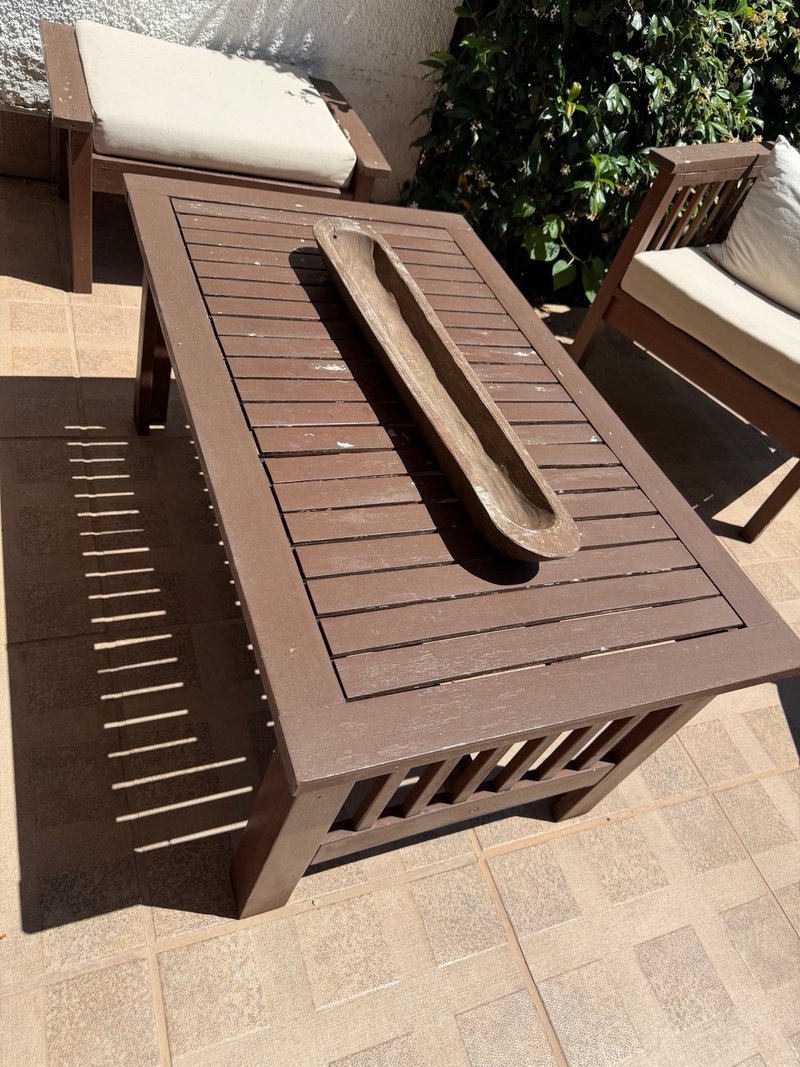 Muebles de jardín madera y tela — imagen 3
