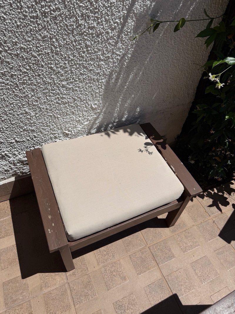 Muebles de jardín madera y tela — imagen 4