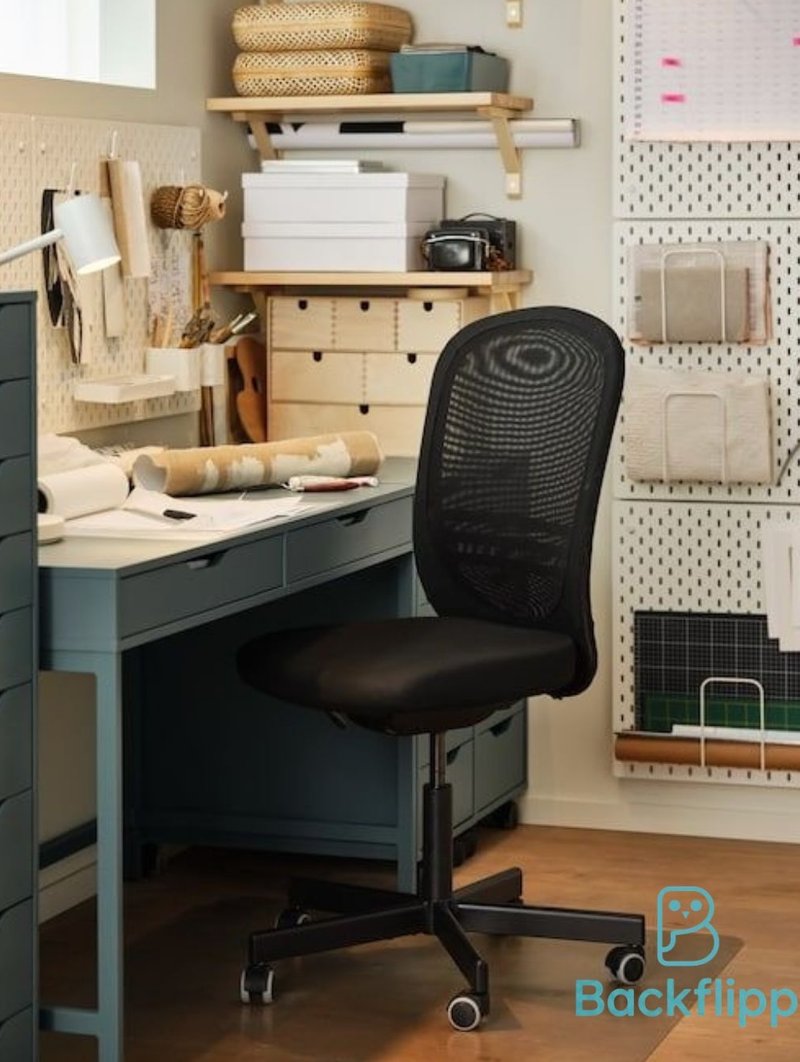 Silla de oficina ergonómica negra