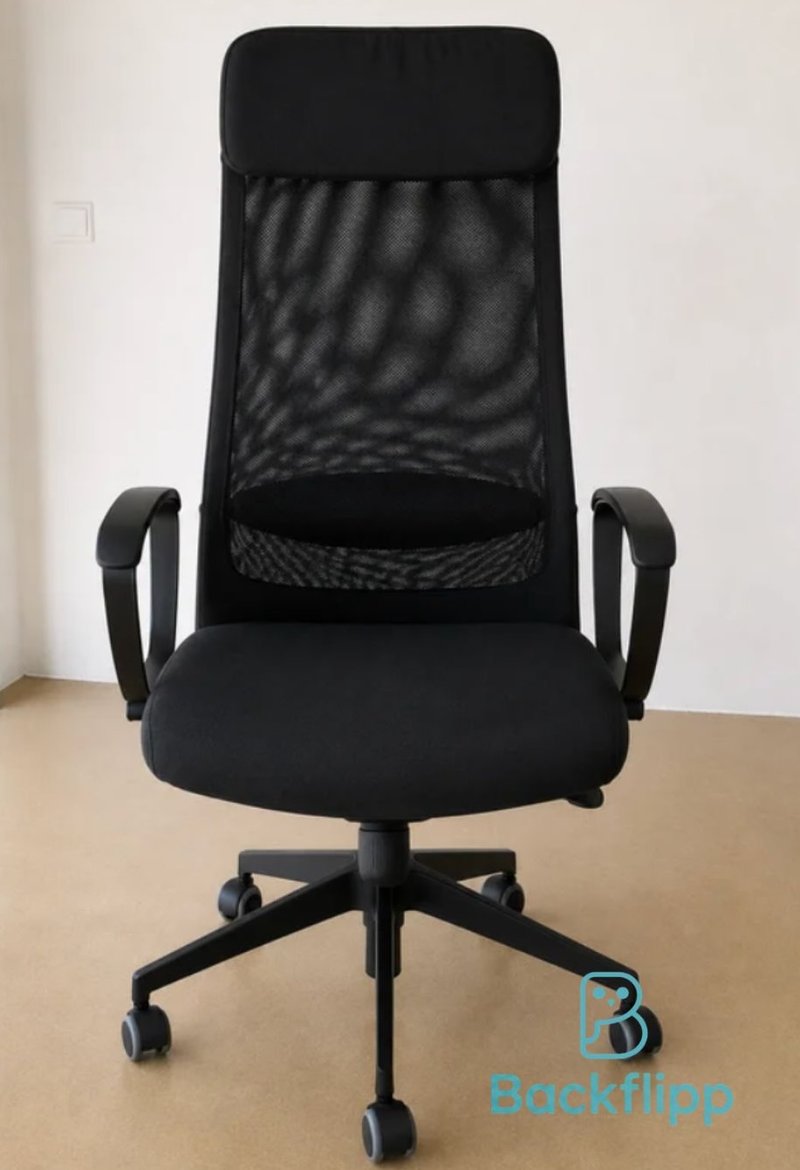 Silla estudio Markus Ikea negra como nueva