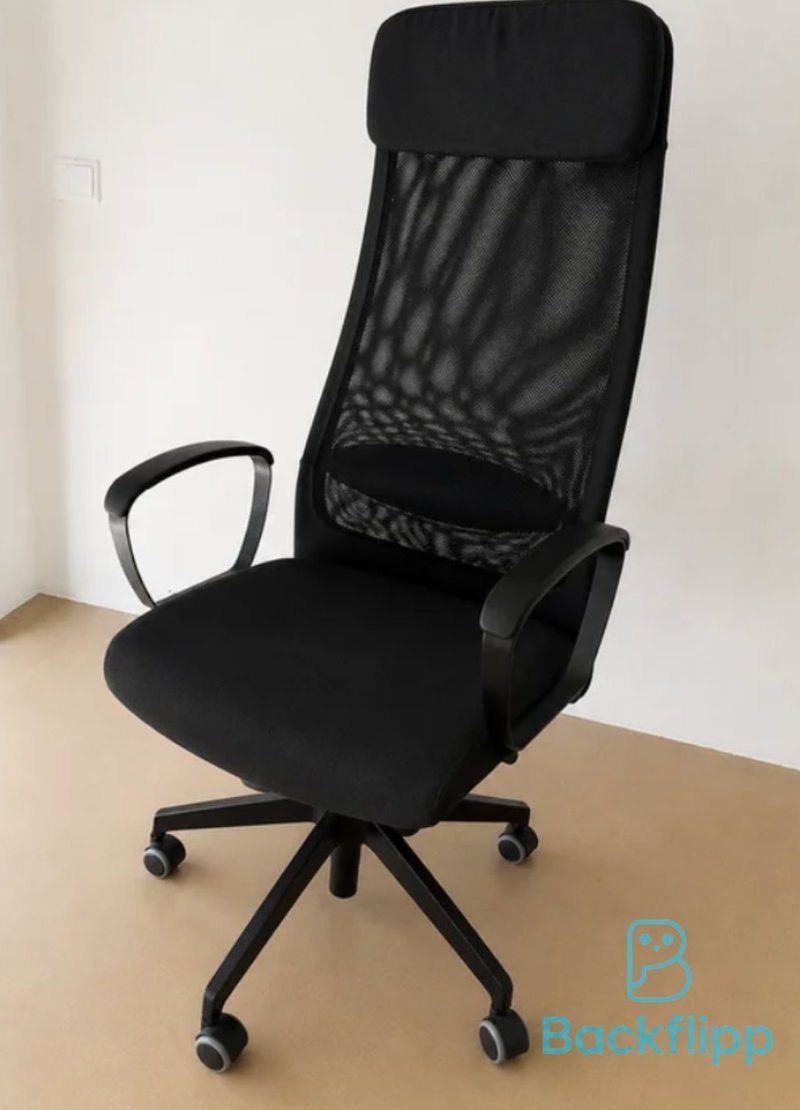 Silla estudio Markus Ikea negra como nueva — imagen 3