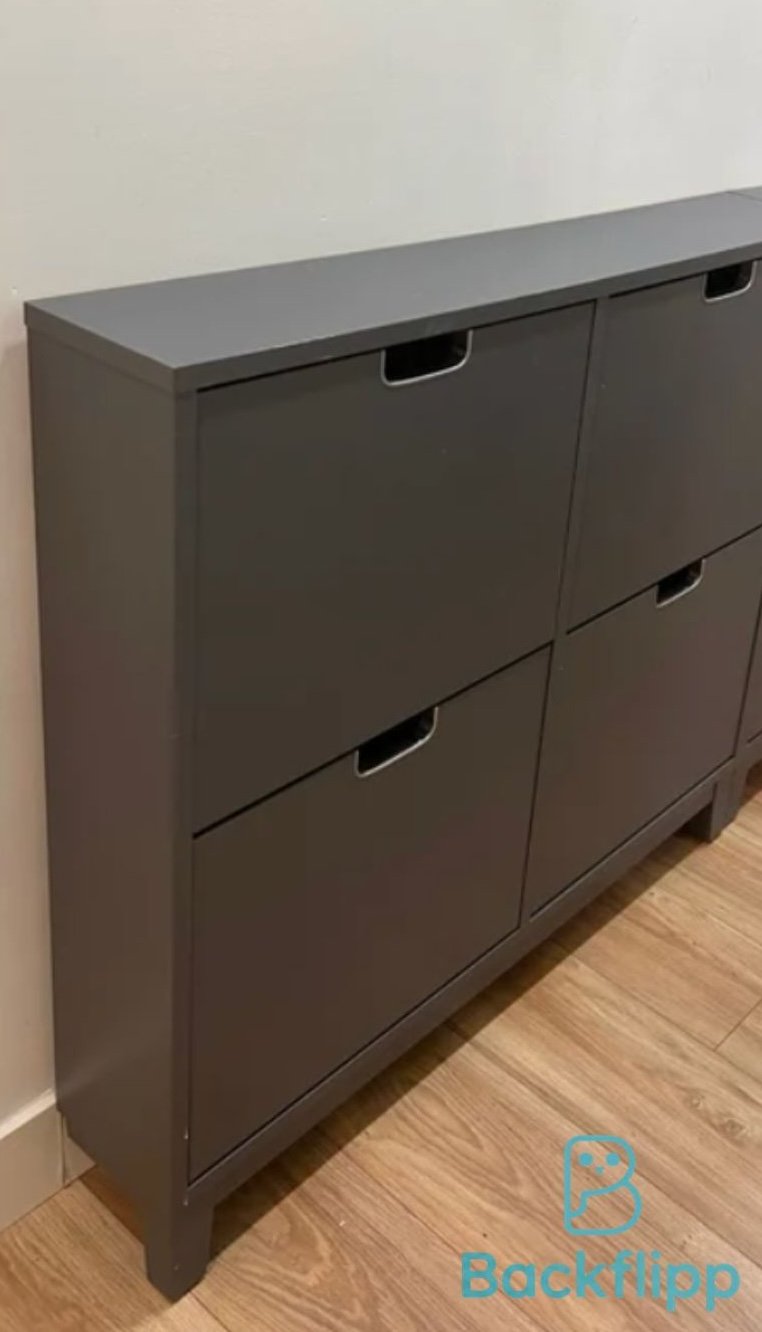 Zapatero Ikea Stall 4 compartimentos gris
