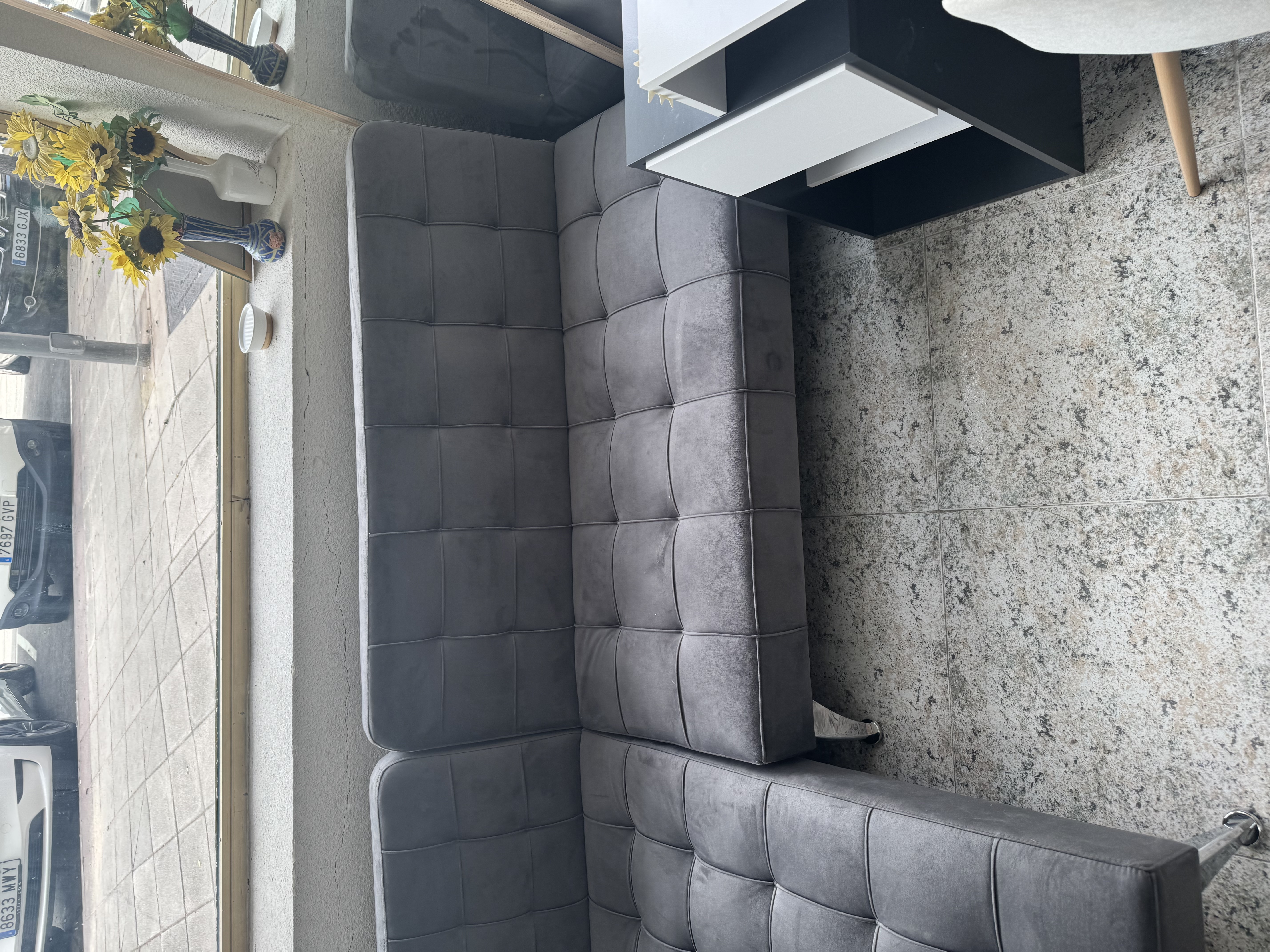 Sofá rinconera gris marengo — imagen 2