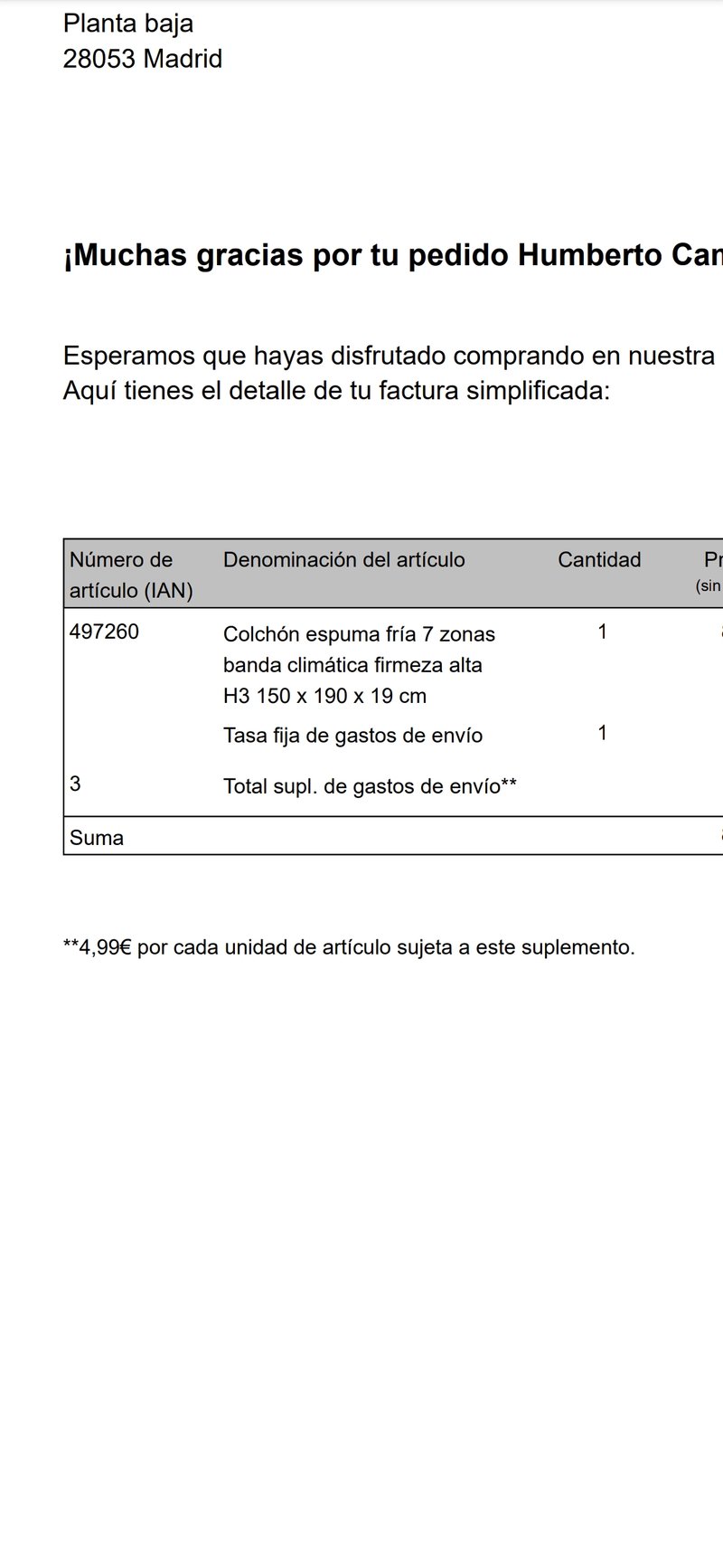 Cama tapizada con colchón incluido — imagen 10