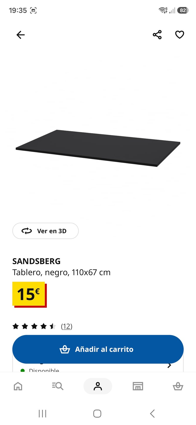 Mesa de comedor con tablero de madera y patas de metal en negro y gris — imagen 3