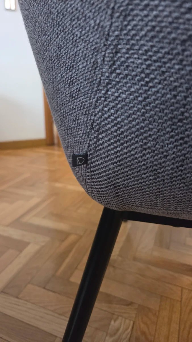 Sillas Kave Home Konna con tapicería de tela, pack de 2 unidades — imagen 3