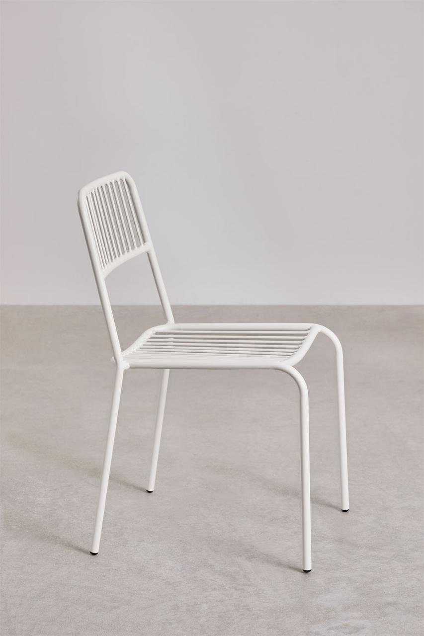 Silla de comedor SKLUM blanca como nueva. — imagen 2