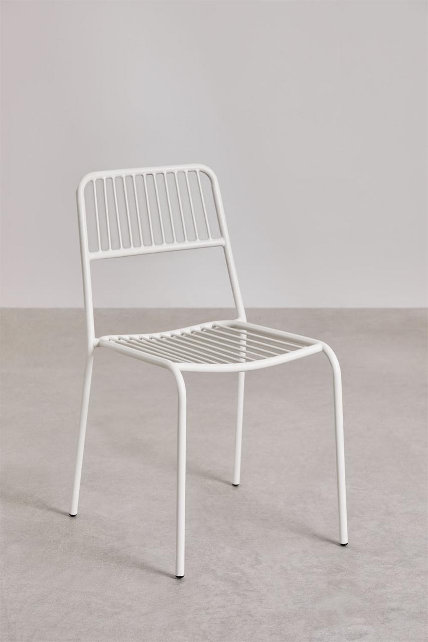 Silla de comedor SKLUM blanca como nueva. — imagen 3