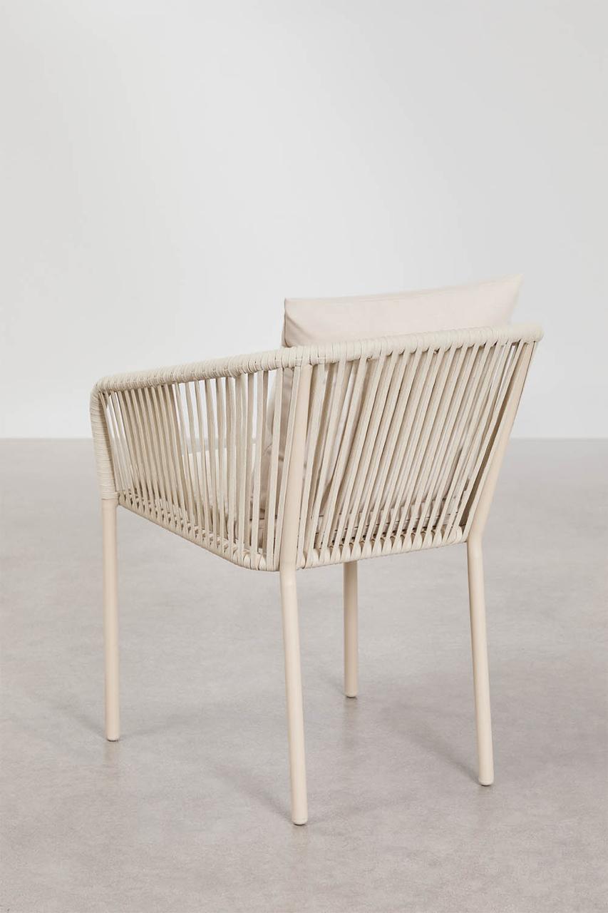 Silla de jardín SKLUM en aluminio y cuerda como nueva. — imagen 4