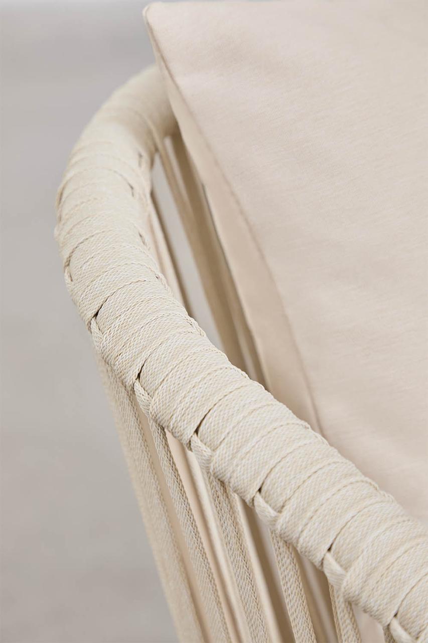 Silla de jardín SKLUM en aluminio y cuerda como nueva. — imagen 5