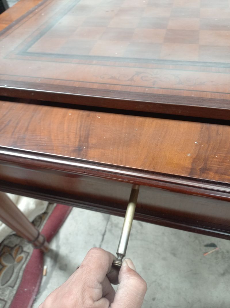 Mesa de juego antigua con tapete incluido — imagen 5