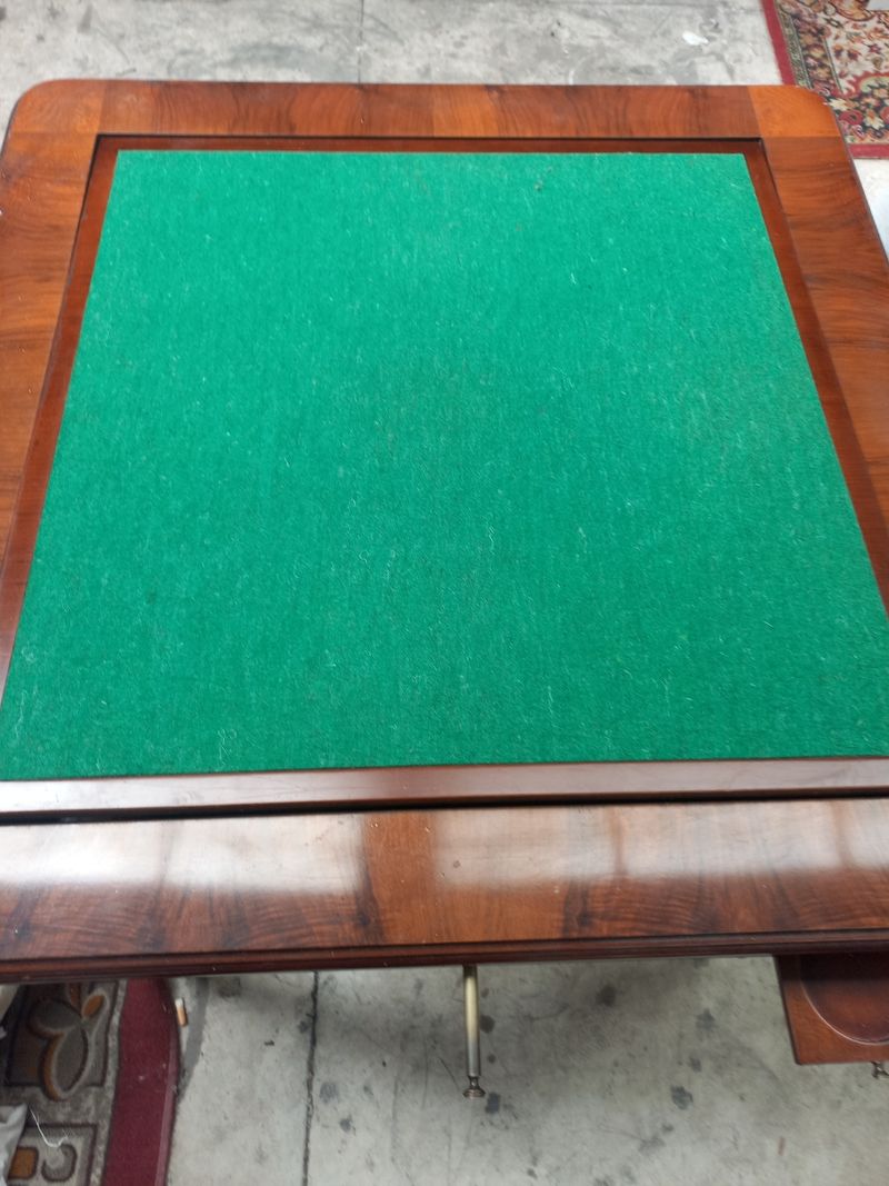 Mesa de juego antigua con tapete incluido — imagen 7