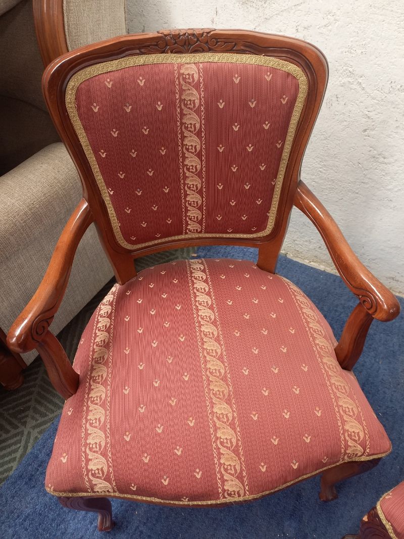 Par de butacas antiguas estilo vintage siglo XX — imagen 2