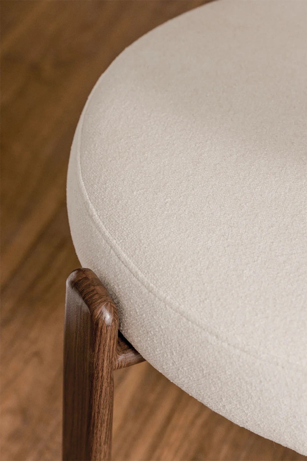 Silla de comedor SKLUM tapizada y en hierro como nueva — imagen 3