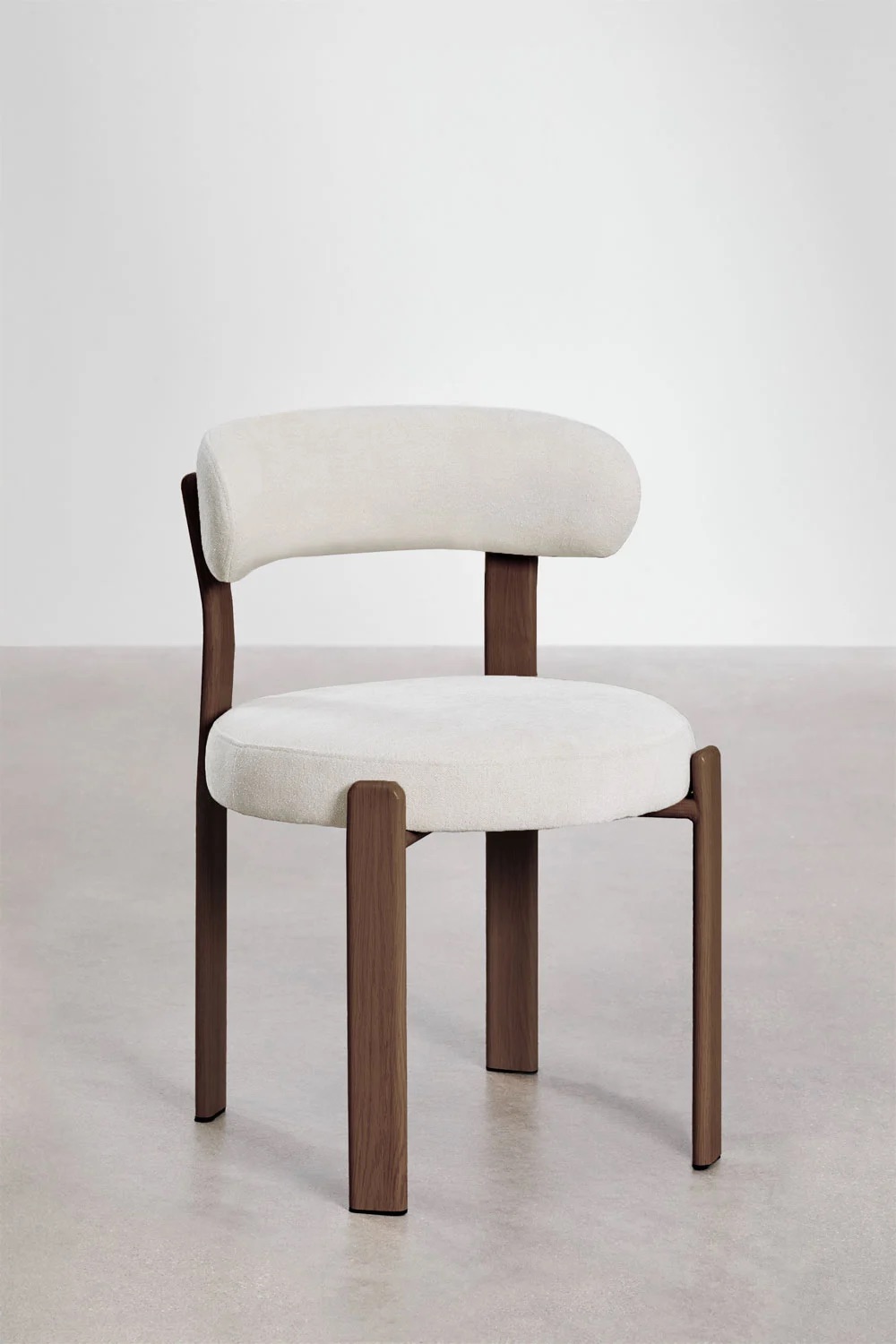 Silla de comedor SKLUM tapizada y en hierro como nueva — imagen 4