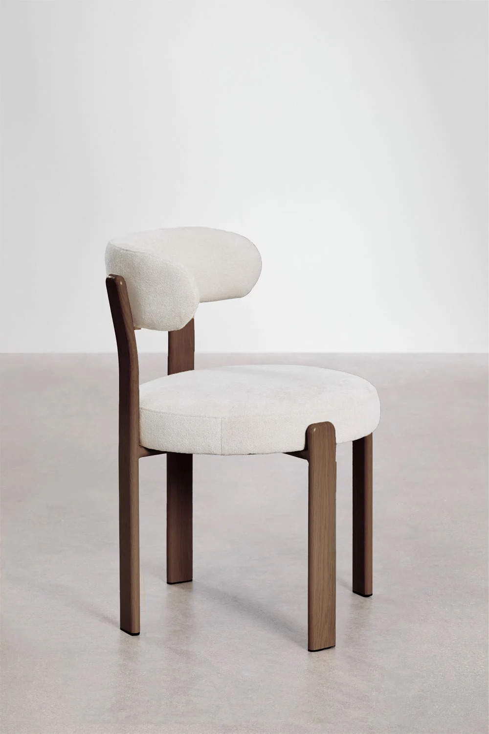Silla de comedor SKLUM tapizada y en hierro como nueva — imagen 5