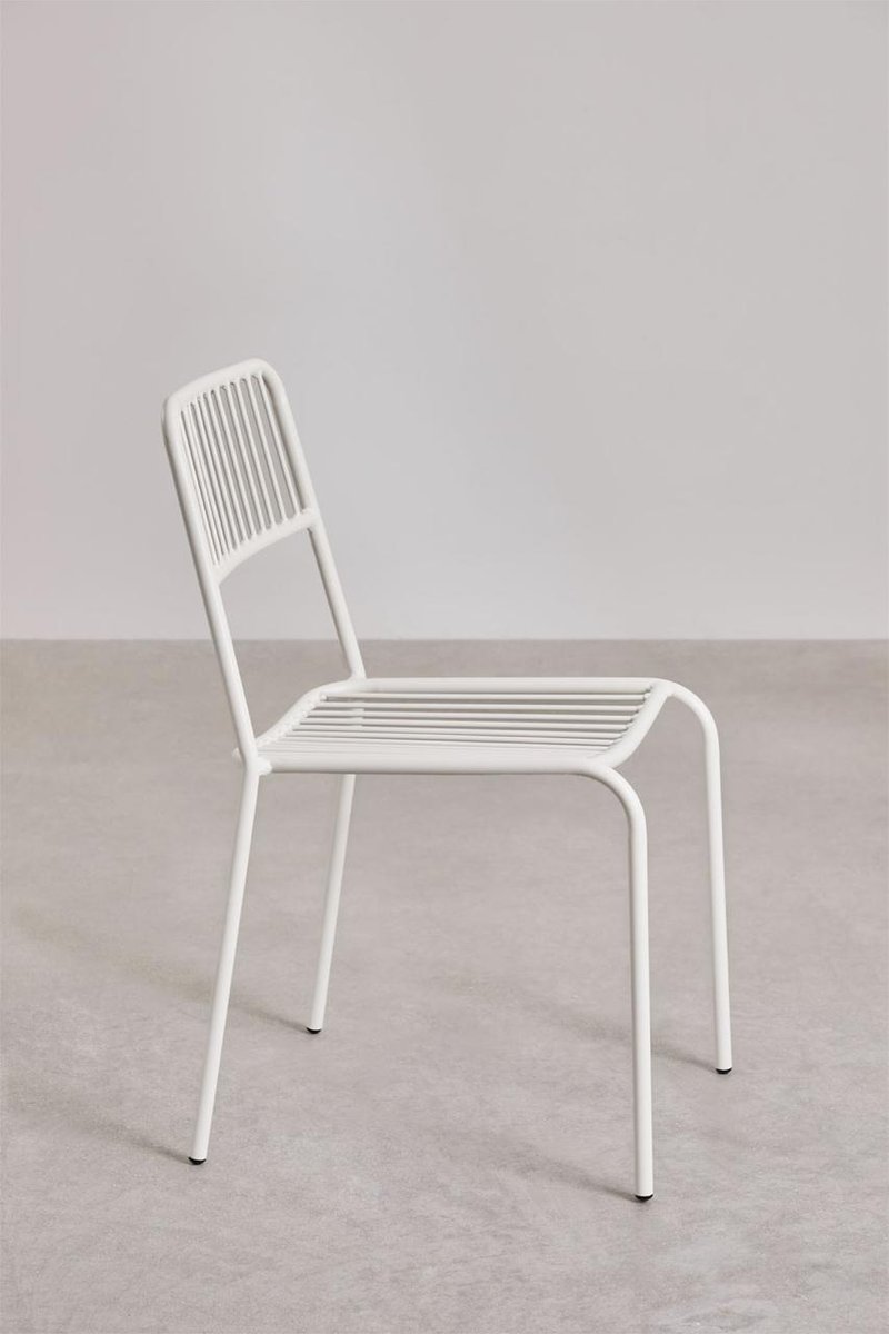Silla de comedor SKLUM blanca como nueva. — imagen 6